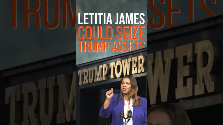 Letitia James Could Seize Trump Assets in New York for Bond Payment #shorts