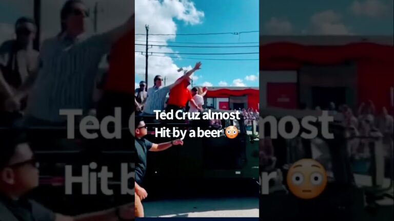 Ted Cruz Hit in the Head with Beer Can. #news #texas #houston #astros #worldseries #mlbb