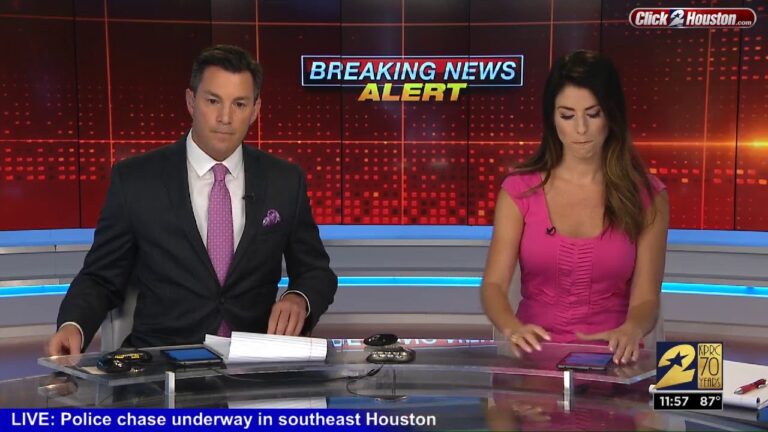 Candid “Off-Air” Moment with Houston News Anchors
