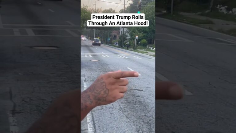 President Trump Rolls Through An Atlanta Hood! #atl #news #black