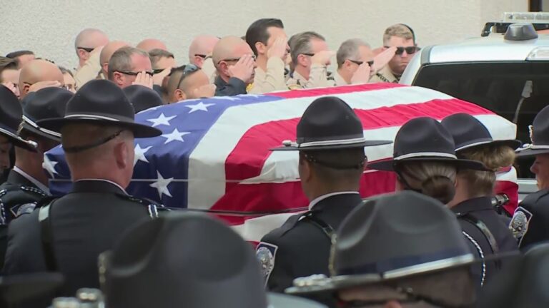 Las Vegas remembers Sgt. Michael Abbate as funeral procession travels along the Strip – KLAS – 8 News Now