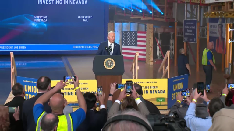 President Biden in Las Vegas to celebrate high-speed rail project – KLAS – 8 News Now