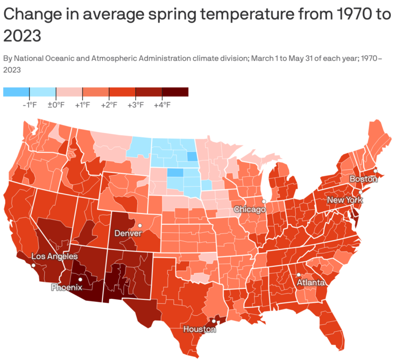 Atlanta's spring temperatures grow warmer as climate changes