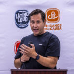 Nevada Secretary of State Cisco Aguilar speaks during the 2024 Latino Loud nonpartisan voter re ...