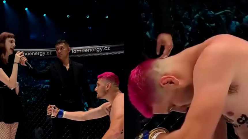 Mma Fighter Rejected Proposal In Ring Losing Fight.png