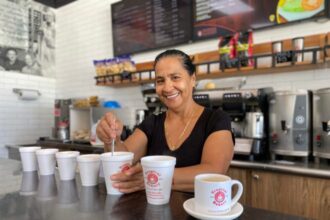Margarita Castellanos has worked for over 20 years at coffee press of Tropical Bakery and Restaurant in Palm Springs. Its cortaditos, espressos and cafe con leches have drawn a loyal following across central Palm Beach County.