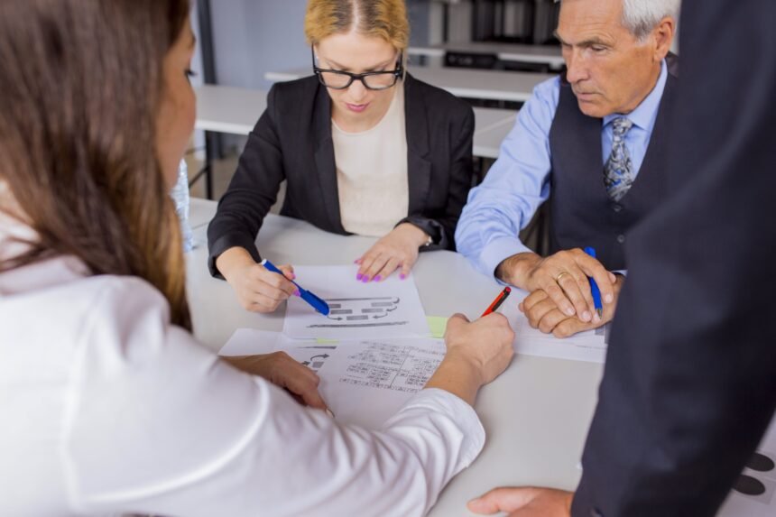 Group Business People Discussing Legal Advice For Small Business Owners