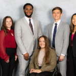 Citizen Scholars (from left to right): Simoriah Longhorn, Kayla Pfitzner, Gerald Schiele IV, Faith Collins, Michael Guilfoy, Ashlie German.