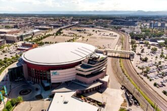 220811 Ball Arena Downtown Auraria Stadium Development Drone Kevinjbeaty 02.jpg