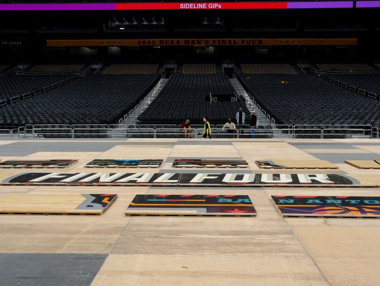 Brenda Bazan Final Four Court Laying Alamodome 12.jpg