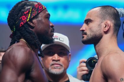Jason Jackson Andrey Koreshkov Pfl World Tournament 1 Ceremonial Weigh In Faceoff.jpg