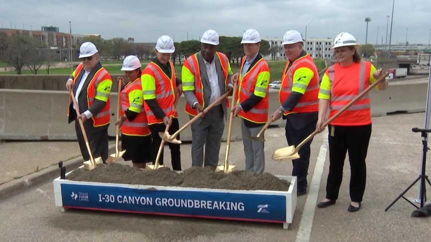 I‑30 Canyon $888M project Dallas construction
