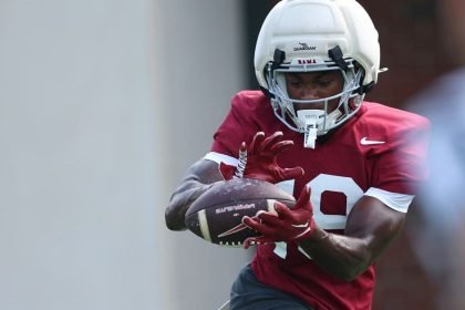 Alabama football spring practice players