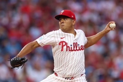 Ranger Suarez pitching in MLB game