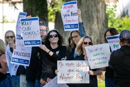 CA unions clash
