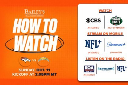 How to Watch Broncos at Chargers